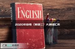 2020年自考《英语二》大纲词汇表三十二
