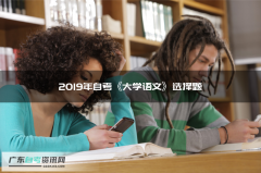 2019年自考《大学语文》选择题(2)